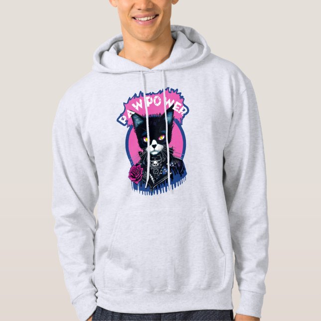 Sudadera Gato de Punk de energía de la palanca (Anverso)