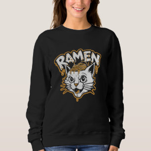 Sudadera Gato de Ramen - Gracioso Ramen Noodle Soul Gato Ga