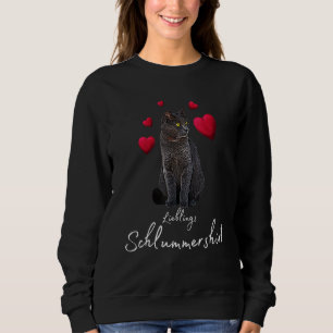 Sudadera Gato de sueño favorito con motivo de gato de pijam