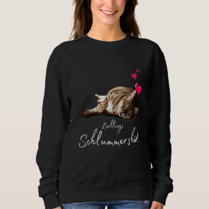 Sudadera Gato de sueño favorito con motivo de gato de pijam