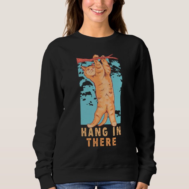 Sudadera Gato De Tabby Colgó En Los Gatos De Compañeros De  (Anverso)