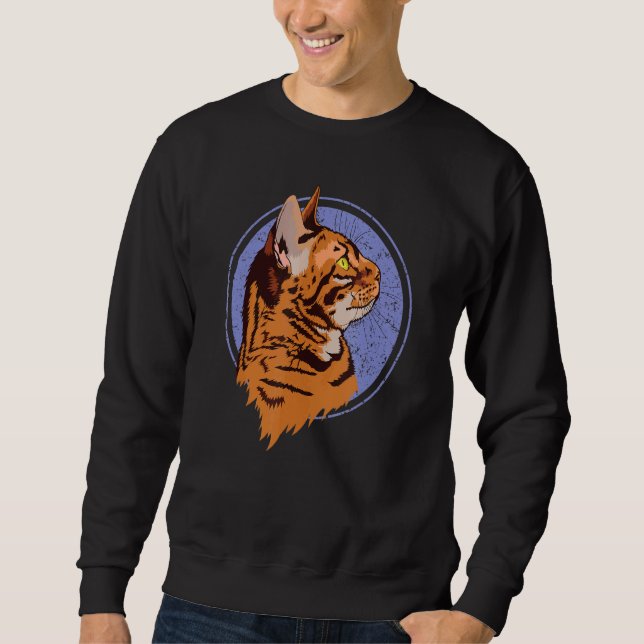 Sudadera Gato de tigre (Anverso)