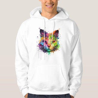 Sudadera Gato de tinta de neón