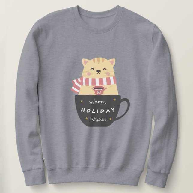 Sudadera Gato de vacaciones (Anverso del diseño)