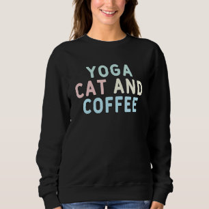 Sudadera Gato De Yoga Y Café