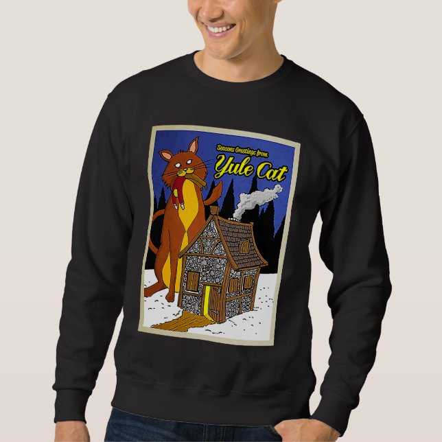 Sudadera Gato de Yule (Anverso)