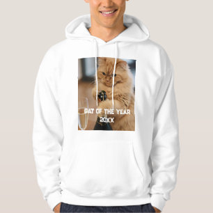 Sudadera Gato Del Año 20XX Foto Personalizada