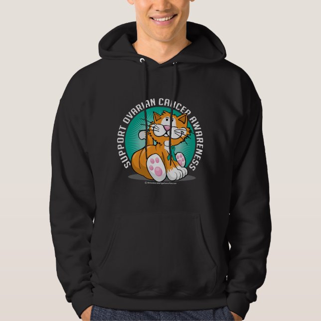 Sudadera Gato del cáncer ovárico (Anverso)