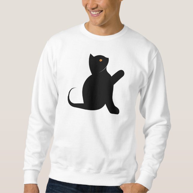 Sudadera Gato diciendo hola (Anverso)