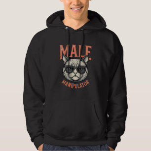 Sudadera Gato Divertido Manipulador Masculino Gafas de Sol