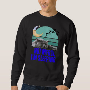 Sudadera Gato Divertido Meme Retro Gato Amante Felino No Ma