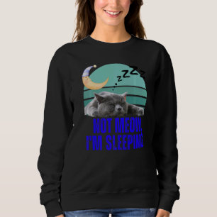 Sudadera Gato Divertido Meme Retro Gato Amante Felino No Me