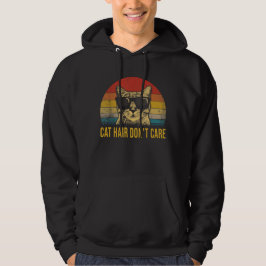Sudadera Gato Divertido Pelo No Importa Para Amantes de Gat