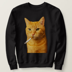 Sudadera Gato divertido y estúpidamente genial con meme de