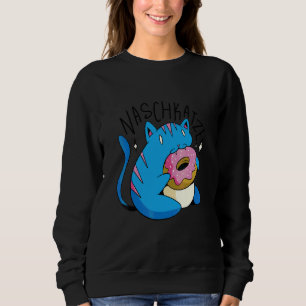 Sudadera Gato Donut Guay Retro Diversión Extraño Arte Extra