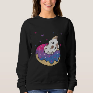 Sudadera Gato dulce animal gay orgullo bi bisexualidad Donu