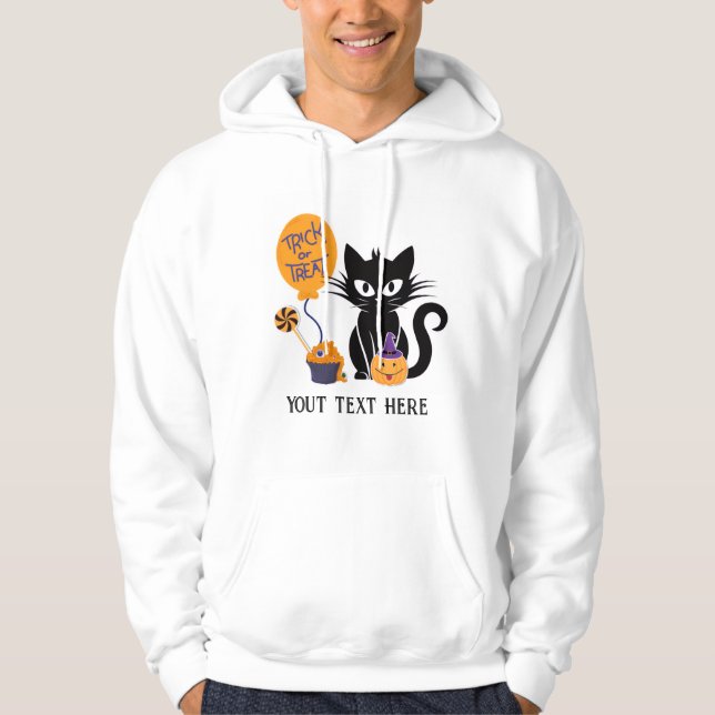 Sudadera gato editable en halloween (Anverso)
