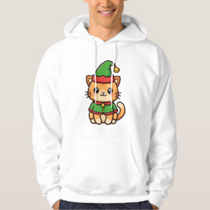 Sudadera Gato Elfo de Navidad Adorable