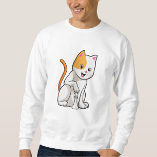 Sudadera Gato en ajedrez con peón de ajedrez