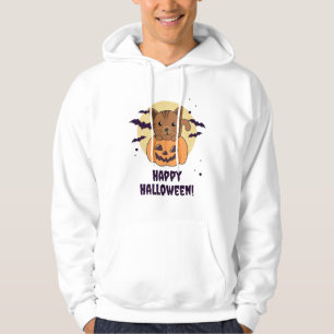 Sudadera Gato En Calabaza Gatos Dulces Feliz Halloween