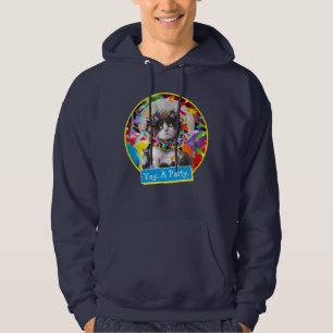 Sudadera Gato En Cono Fiesta