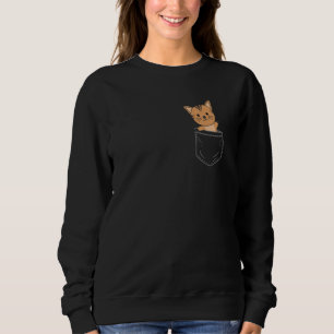 Sudadera Gato En El Bolsillo De La Mama Grasa Graciosos Gat