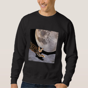 Sudadera Gato En El Espacio Exterior Lindo Gatito Minino Di