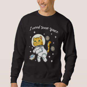 Sudadera Gato En El Espacio Ufo Galaxia Universo Cosmos Kit