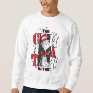 Sudadera Gato en el Gorra   Texto de B&W