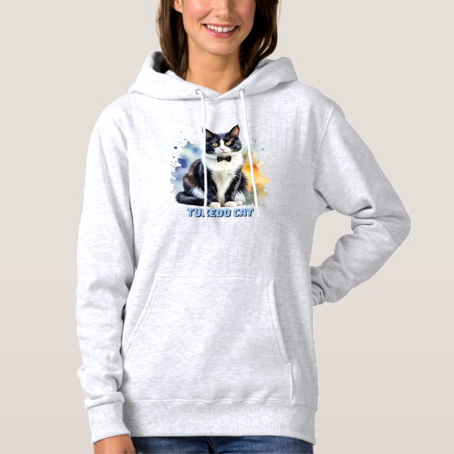 Sudadera Gato Esmoquin Elegante (Anverso)