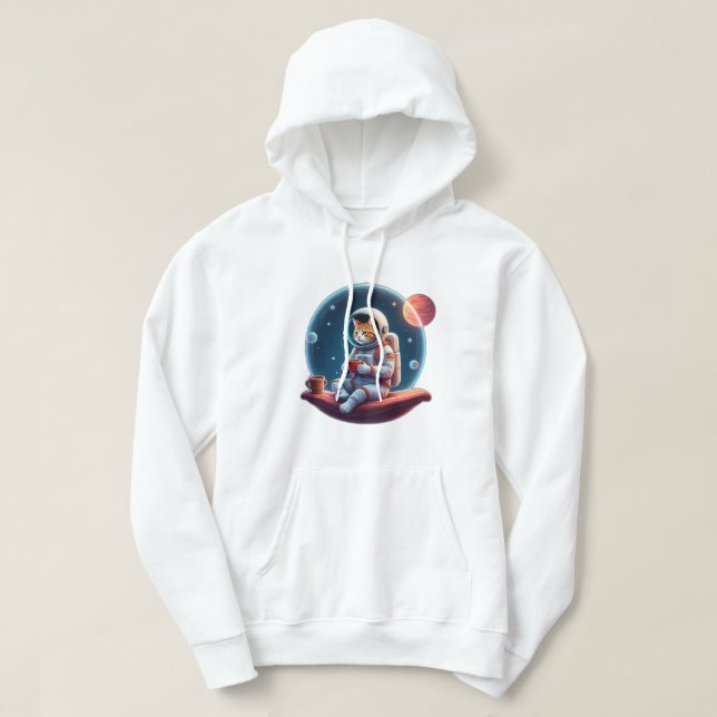 Sudadera gato espacial (Diseño del anverso)
