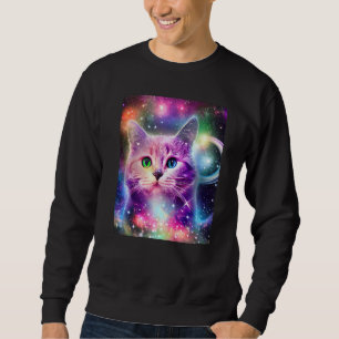 Sudadera Gato espacial gatito gatito en estilo de gato 13