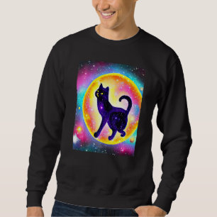 Sudadera Gato espacial gatito gatito en estilo de gato 4