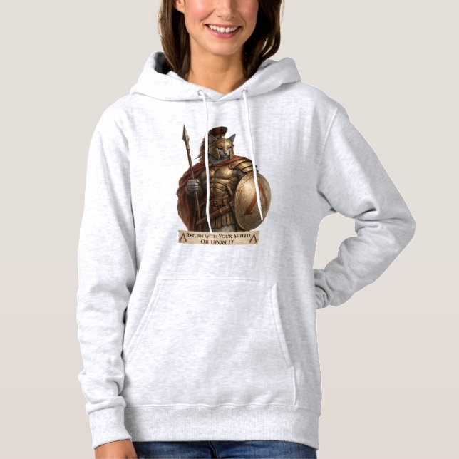 Sudadera Gato Espartano Azul Ruso (Anverso)