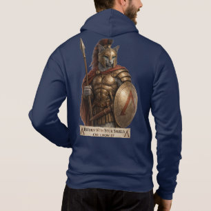 Sudadera Gato Espartano Azul Ruso