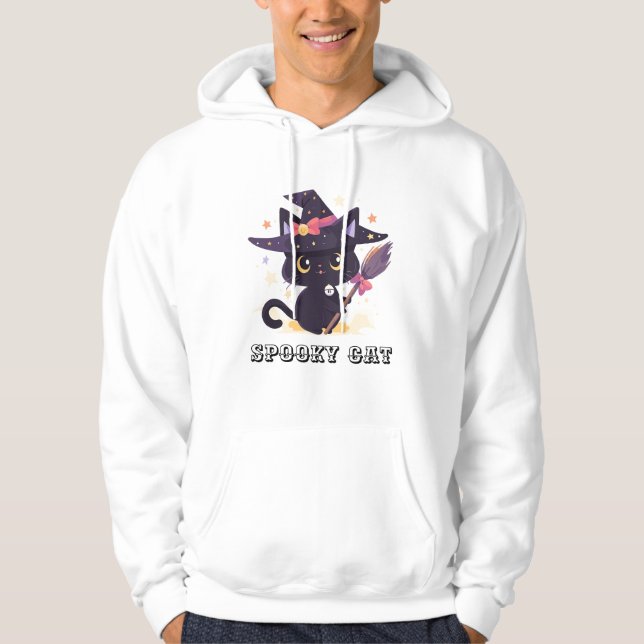 Sudadera Gato espeluznante (Anverso)