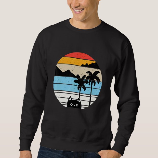 Sudadera Gato Estilo Retro Animal 4 (Anverso)