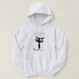 Sudadera Gato estresado, está bien estoy bien todo está bie