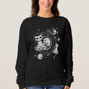 Sudadera Gato extraterrestre Gatos Gatos Ufo Espacio Gatito