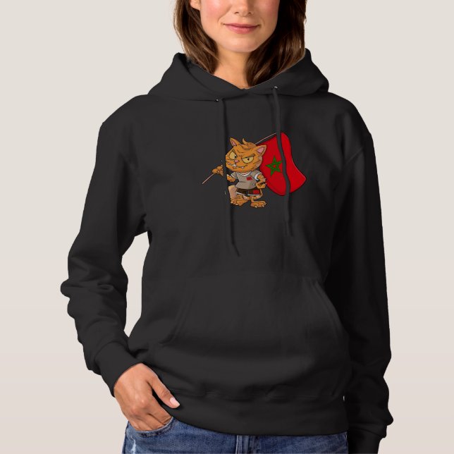 Sudadera Gato fanático de Marruecos (Anverso)