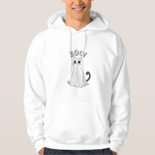 Sudadera Gato Fantasma Lindo Boo Kitty Halloween Gatito Esp