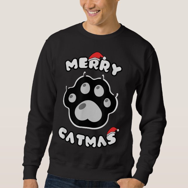 Sudadera Gato Feliz Navidad Pajamas navideños para gato L (Anverso)