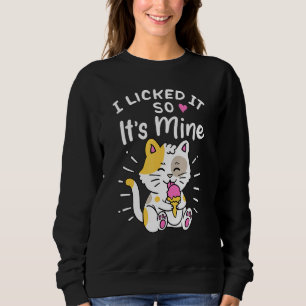 Sudadera Gato Fiesta De Helado De Pajama Que Me Lo Permití,