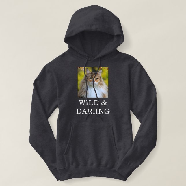 Sudadera Gato forestal noruego con caparazón de tortuga gri (Diseño del anverso)