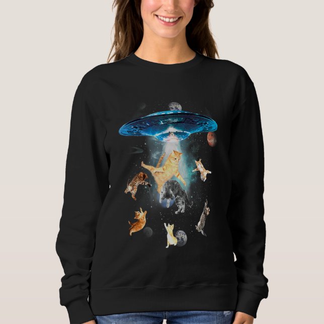 Sudadera Gato Galaxy Del Propietario Del Mascota Gráfico Ga (Anverso)