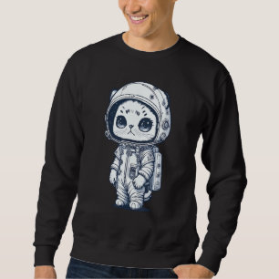 Sudadera Gato gatito gatito astronauta