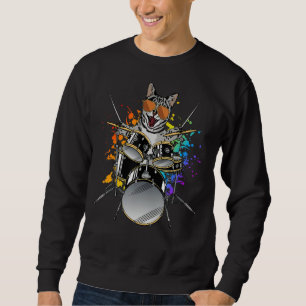 Sudadera Gato gatito gatito gatito gitano gafas de sol toca