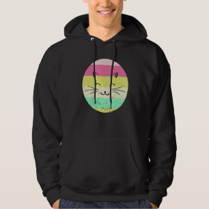 Sudadera Gato Gatito Meme Vintage Retro Atardecer gato lind
