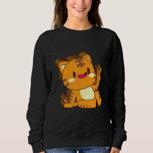 Sudadera Gato Gatito Minino Multicapa Paz Relajado Bonito E