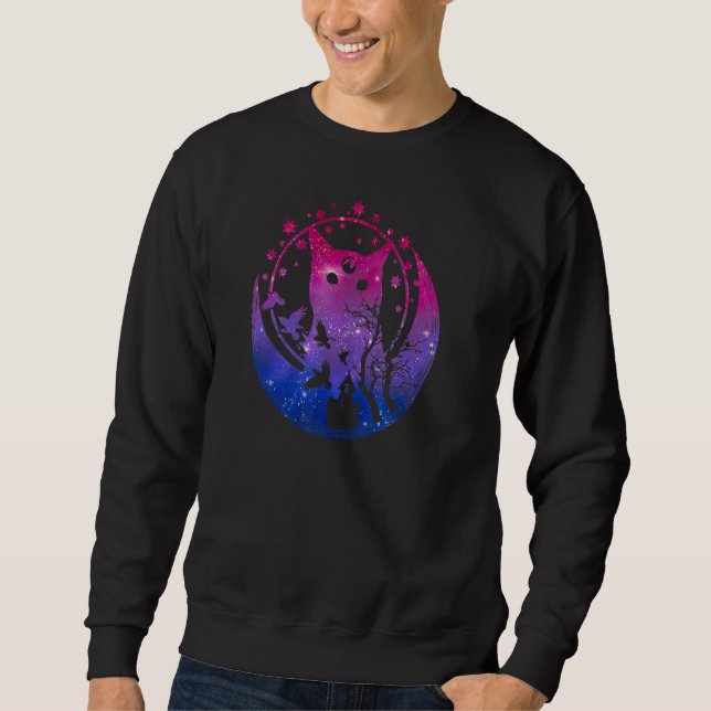Sudadera Gato Gato Gato Gato Gato Bisexual Lgbt Pu (Anverso)